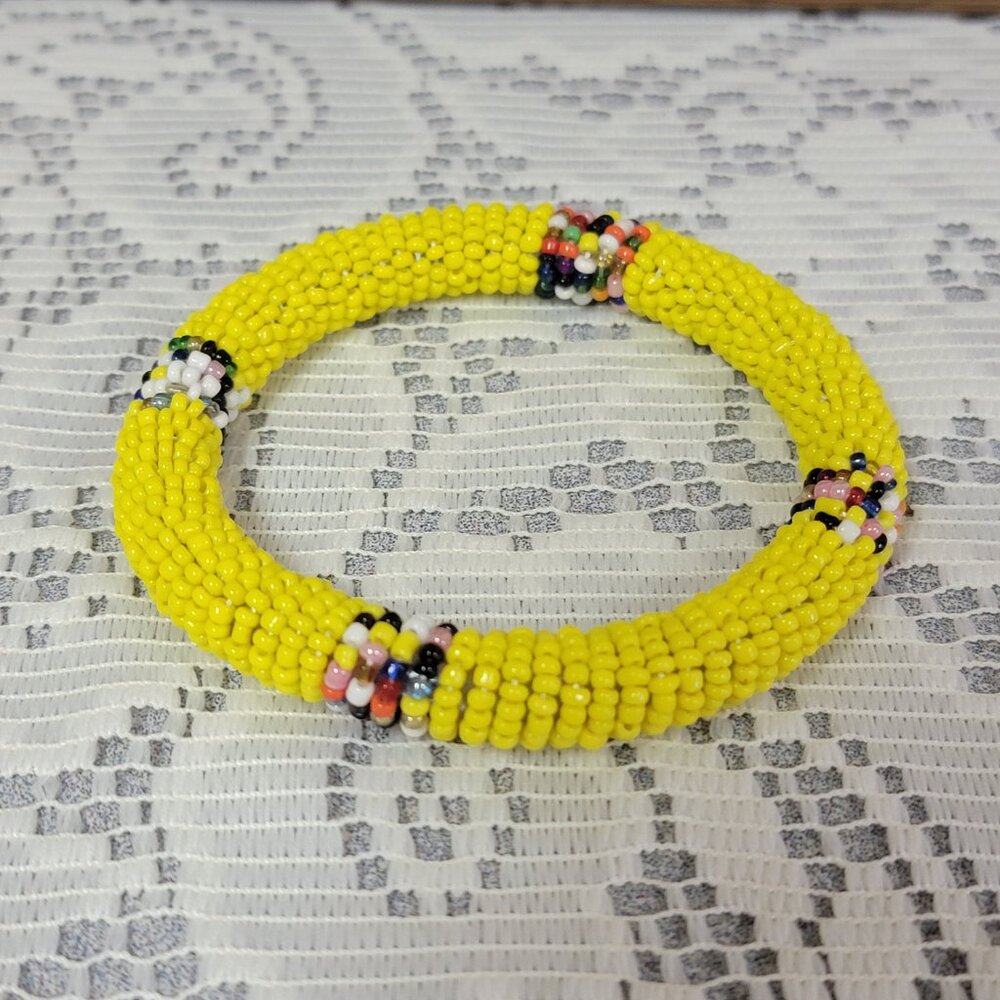 Seed Bead Bangle - Picture 2 of 3